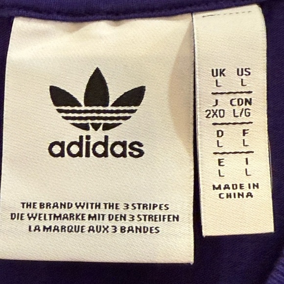 Adidas Men's Purple Short Sleeve Tee - Picture 3 of 6